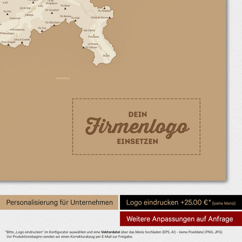 Carte magnétique de la Suisse TRAVEL® Tableau magnétique – Or Trésor