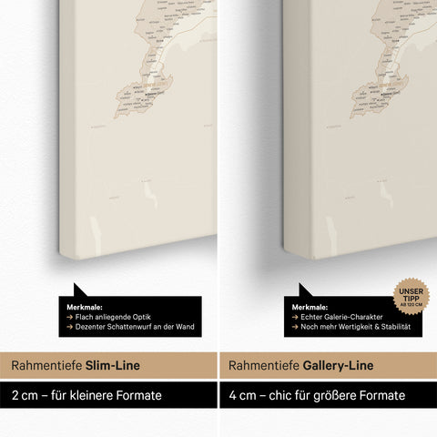 Carte de Suisse TRAVEL® Carte à épingles – Or