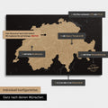 Vielfältige Konfigurationsmöglichkeiten einer Schweiz-Karte in Sonar Black