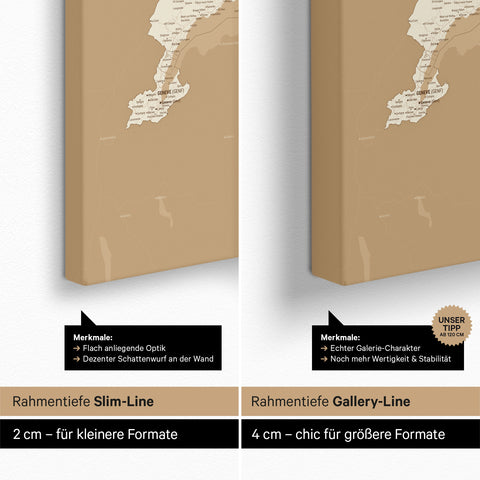 Carte de Suisse TRAVEL® Carte à épingles – Or Trésor