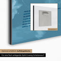 Aufhängeblech für magnetische Weltkarte zur einfachen Wandmontage für eine flach anliegende Optik