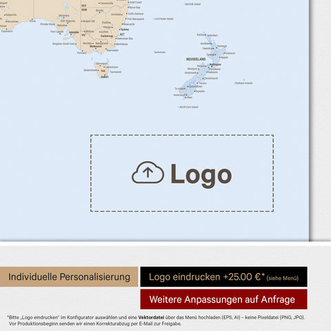Carte du monde ANTARCTICA® tableau magnétique – Atlas multicolore