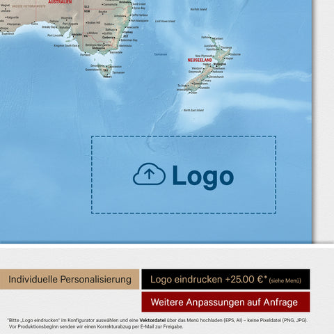 Carte du monde physique ANTARCTICA® tableau magnétique – Terre multicolore