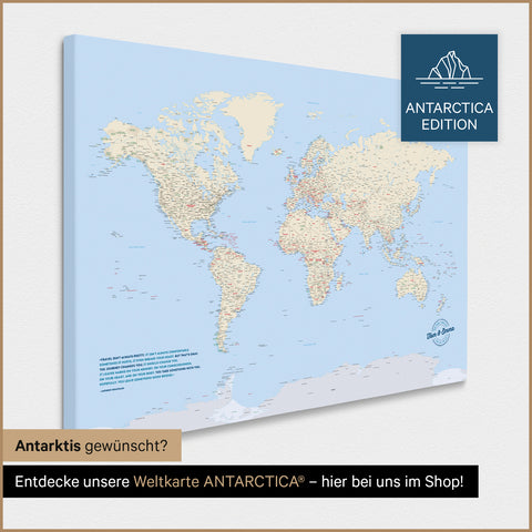 Carte du monde à épingles TRAVEL® – Multicolore Classique