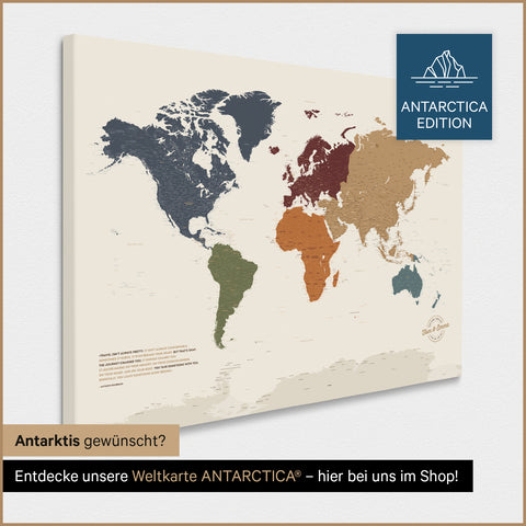 Carte du monde à épingles TRAVEL® – Multicolore Vif
