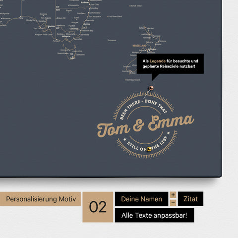 Personnalisation Motif 2 avec design circulaire et légende