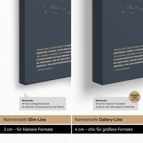 Carte du monde à épingles FINELINE® – Hale Navy