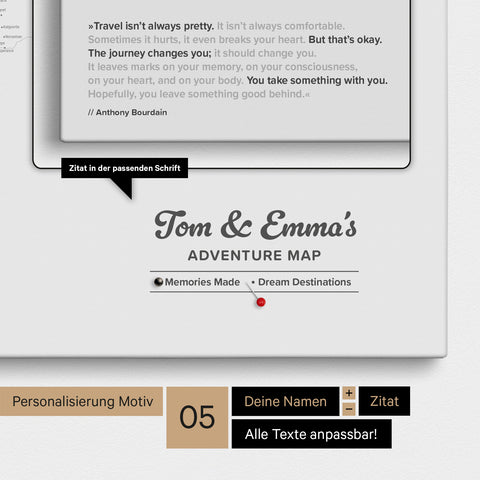 Carte du monde à épingles FINELINE® – Gris froid
