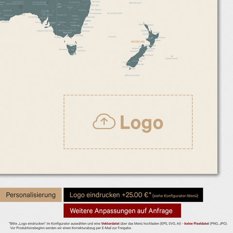 World Map TRAVEL® Design Premium Poster - Multicolor Vivid